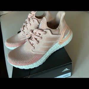 Rose gold/ pink Adidas ultra boost